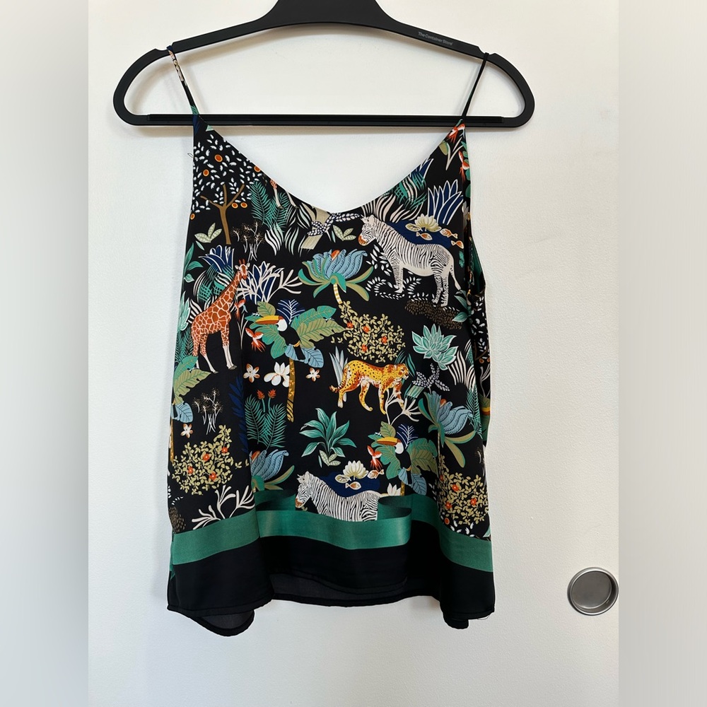 Zebras, Leopards, and Giraffes animal print lightweight tank.